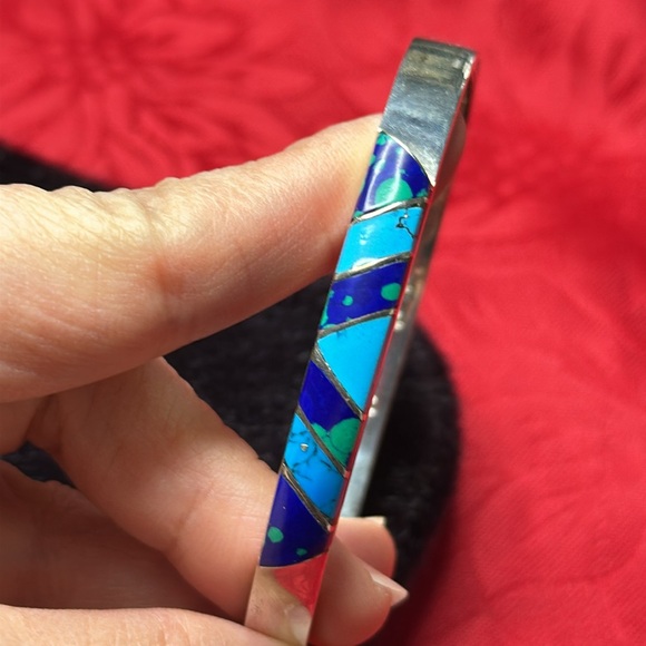 ❤️HOST PICK❤️ Vintage 925 Heavy Solid Sterling Silver Bangle - Picture 5 of 14